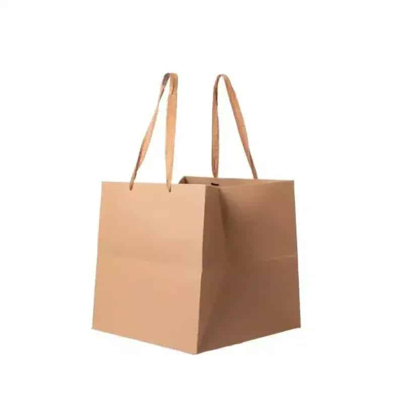 שקית נייר קשיחה 30*30*30 חום – תמונה 1