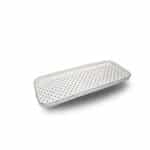 צלחת הגשה קרמיקה מלבן לבן 31 ס"מ