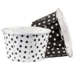 מנג'טים שחור נקודות לבנות 16 יח'