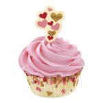 מנג'טים סוכריות לב זהב 5 ס"מ 24 יח'