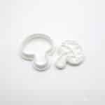 חותכן מיני פטריה עם טקסטורה