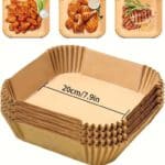 50 יח' נייר אפיה מרובע 24 ס"מ מתאים לנינג'ה גריל