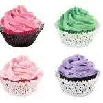 מנג'טים שחור עם תחרה לבנה 48 יח' Wilton ארה"ב