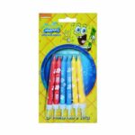 נרות ג'מבו מאויירים בוב ספוג