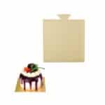 20 יח בסיס מרובע לקינוח 9-8.4 סמ צבע זהב