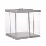 אריזה קרטון לבן מכסה פי וי סי 30/30/30 סמ