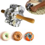 גלגלת נירוסטה 6 דונאטס ידיות עץ ES-1503