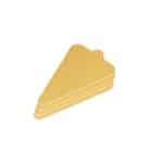 20 יח בסיס משולש לקינוח 7.8-11.8 סמ צבע זהב