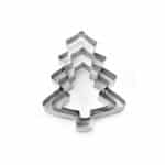 סט 3 חותכני עץ חג המולד מתכת