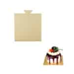 20 יח בסיס מרובע לקינוח 7.2-7.2 סמ צבע זהב