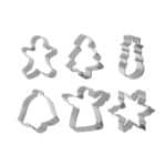 סט 6 חותכני כריסמס(חורף חג מולד) מתכת