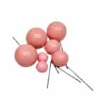 סט 7 כדורים וורודים 2,3,4 ס"מ