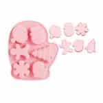 ⁦בתנית סילקון 6 שקעים קריסמס (כפפה)⁩ – תמונה ⁦2⁩