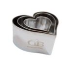 סט 3 חותכני לב