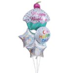 זר בלונים 8 יח HB עוגה