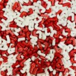 קנדי קריסמס אדום לבן מטאלי 1 קג