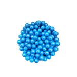 סוכריות חרוזי סוכר כחול מטאלי 100 גרם