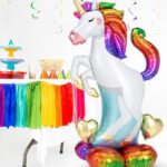 בלון איירלונז ניפוח באוויר 53 בצורת חד קרן