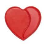 לבבות שוקולד אדומים 12 יח