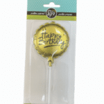 נרות יום הולדת בלון HAPPY BIRTHDAY