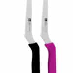 זוג סכיני חיתוך משוננות רב תכליתיות 14 סמ שחור סגול CLASSIC