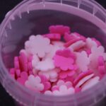 סוכריות פרח ורוד לבן 12 ממ 60 גרם