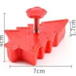 חותכן עץ חג מולד עם טקסטורה וקפיץ