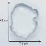 תבנית סנטה קלאוס נירוסטה 10-8 סמ קריסמס