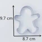 חותכן ג'ינג'ר ברד קריסמס מתכת 9-9 סמ