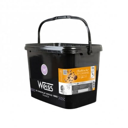 שוקולד וייס חלב 38% קרמל 500 גרם