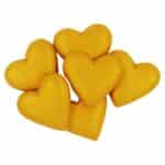 לבבות גדולים צבע זהב