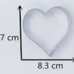 חותכן לב 8.5 על 7 סמ