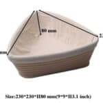 קערת התפחה משולשת אורך דופן 23 סמ