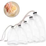 שקית בד לגבינות במידות 45-40 סמ עם קשירה