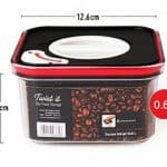 קופסא לאחסון מרובעת 0.6 ליטר