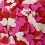 סוכריות לב אדום ורוד לבן 12 ממ 60 גרם