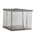 קופסת פי וי סי +במה+סרט 28-28-24 סמ