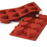 תבנית סיליקון 040 לבבות 8 שקעים ק-60 ג-35 ממ SF040