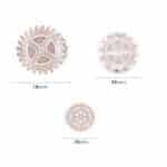 ⁦סט 3 חותכני גלגלים עם הטבעה⁩ – תמונה ⁦2⁩