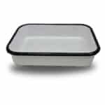 תבנית מלבנית אמייל לבן 5*17*24 ס"מ 1.5L