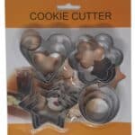 089W - סט 12 חותכנים לב, פרח, עיגול וכוכב