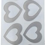 תבנית סילקון לקישוטי שוקולד לבבות מסגרת עבה