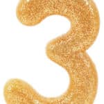 נר מנצנץ זהב עם מעמד מס 3