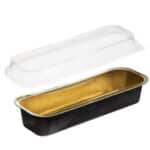 תבנית אלומיניום א-30 ר- 10.7 ג- 5.3 סמ שחור/זהב+מכסה 5 יח