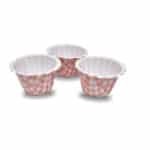 מנג'ט כוס שוליים משבצות ורוד 4.5*5 ס"מ 20 יח