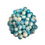 סוכריות חרוזי סוכר תכלת לבן מטאלי 100 גרם 4306