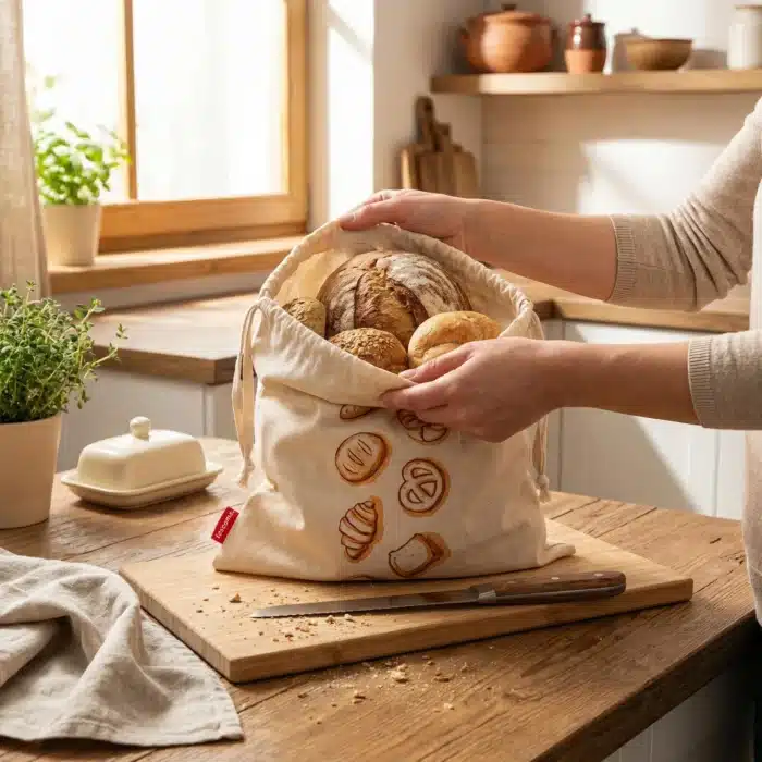 ⁦שק ירקות 8.5 ליטר יוטה טבעי⁩ – תמונה ⁦4⁩