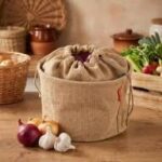 ⁦שק ירקות 8.5 ליטר יוטה טבעי⁩ – תמונה ⁦2⁩