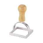 חותמת בצק ידית עץ מרובע 7 ס"מ