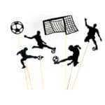 ערכת כדורגל מנצנצת 4 שחקנים + שער וקיסמים